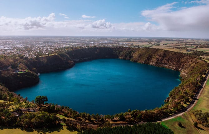 The Blue Lake in Mt Gambier